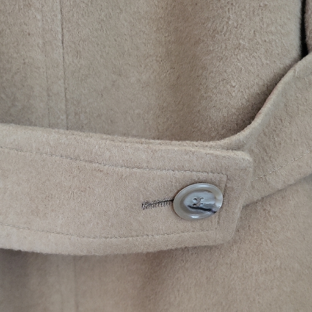 vintage camel 100 camel fur Tan Overcoat - Picture 7 of 10